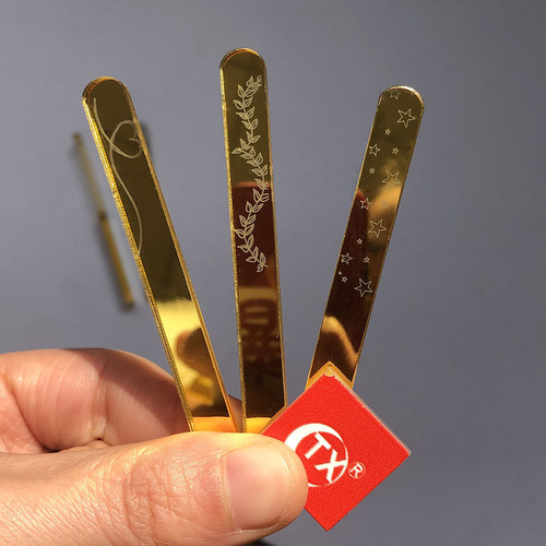 Acrylic Mirror Surface Ice Cream Stick Bar Popsicle Candy Stick Bar Manufacturer Direct Sale Wholesale