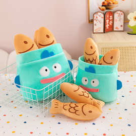 新款仿真鲷鱼烧毛绒玩具公仔卡通可爱面包送儿童生日礼物搞怪娃娃