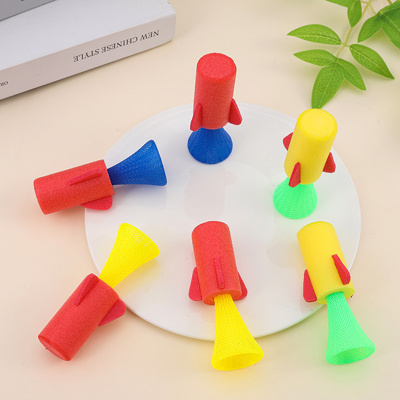 Transfronterizos para Amazon gran rebote cohetes Eva primavera hombre rebote cohetes saltar regalos para niños