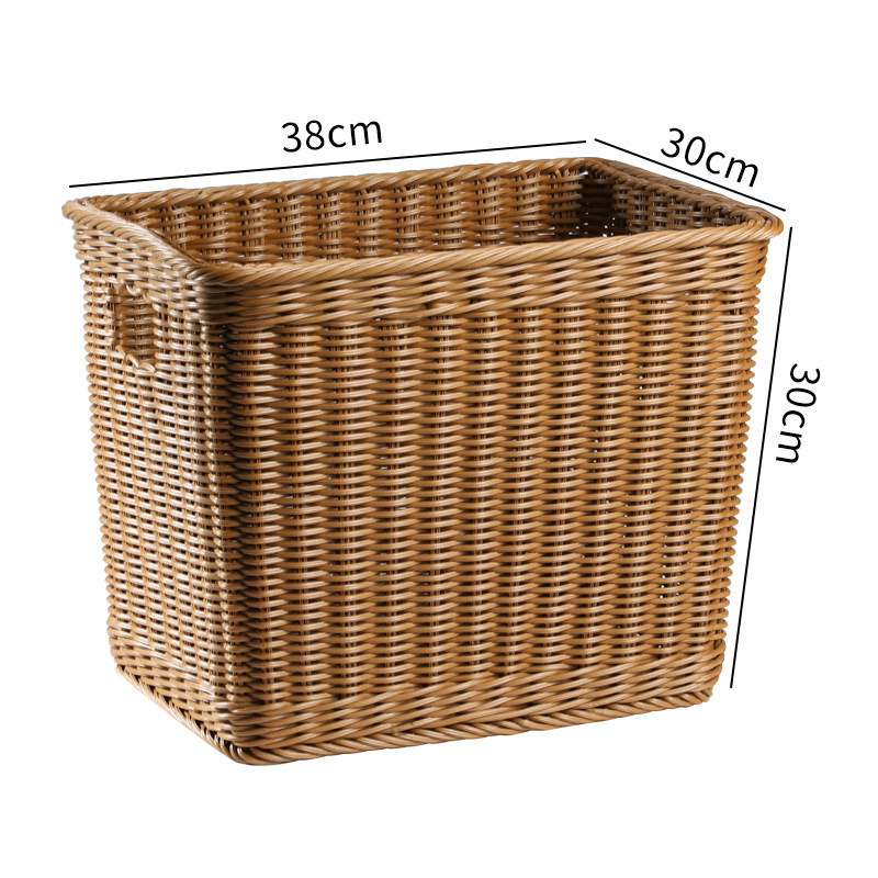 Cesta de almacenamiento de ropa sucia imitación de tela de caña hoteles residenciales toallas de baño cesta de lavandería ropa de lavandería cesta de ropa sucia