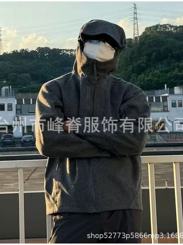 台州鸟Sawyer Hoody户外冬季羊毛夹克保暖连帽加绒软壳休闲外套|undefined
