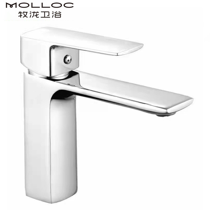 Mu Yi Cobre Cuenca del grifo lavabo del baño bajo el mostrador de la Cuenca caliente y fría de un solo agujero grifo de la nueva fábrica directa de Ventas