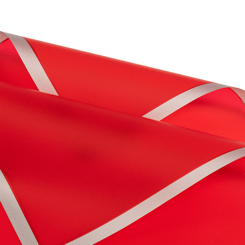 젤리 필름 [실버 가장자리-토마토 레드] 20 장/가방;(57CM * 57CM) 5%