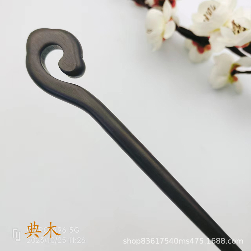 retro Chinese hairpin ebony sandalwood