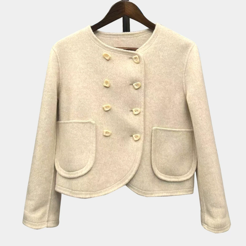 Пальто в стиле Chanel, женское осенне-зимнее Новое поступление, модное шерстяное женское короткое пальто, элегантное универсальное