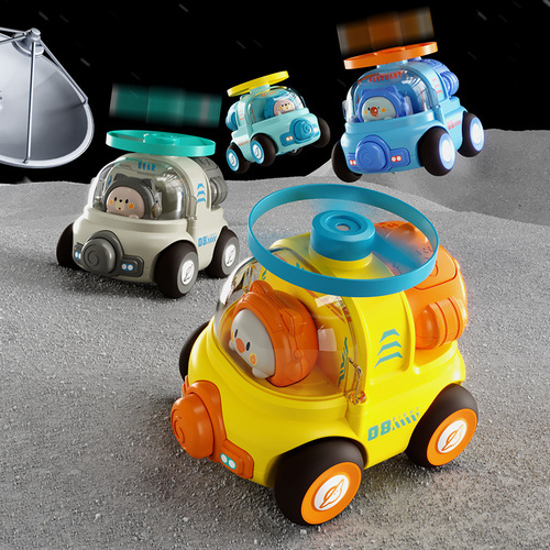 Press inertia toy car press glide flying saucer whistle toy animal children car cartoon creative boy