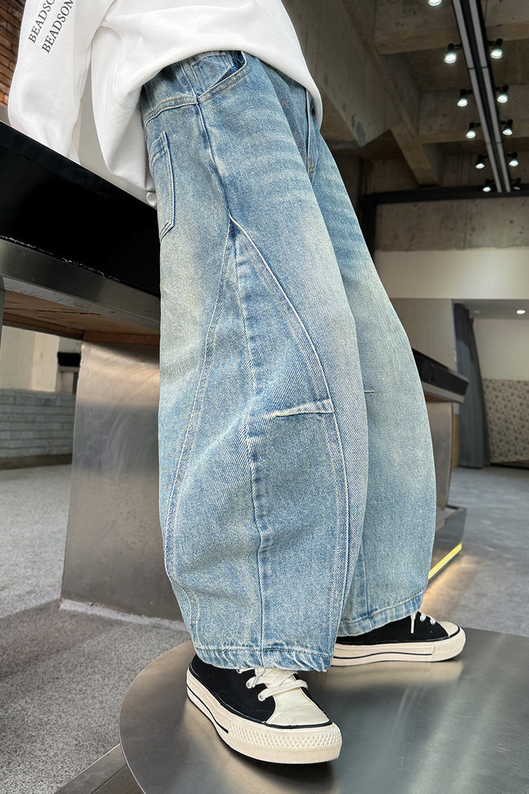 2510 Scimitar Jeans Denim Blue Trousers New Children's Miscellaneous European And American Jeans_voghion.com