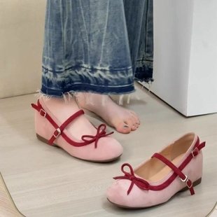 ��ʽ��ɫ�����Y������ŮЬ2025�����¿�һ�ֿۃ����߰������ЬŮ