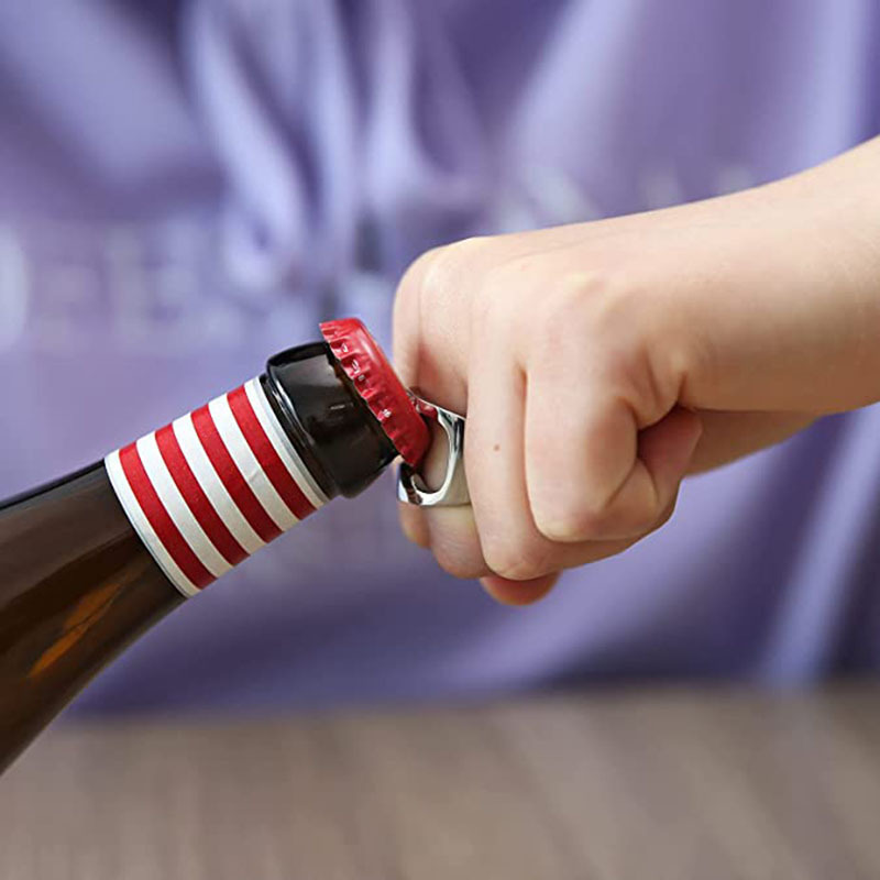 Men's Stackable Titanium Steel Beer Bottle Opener Ring_voghion.com