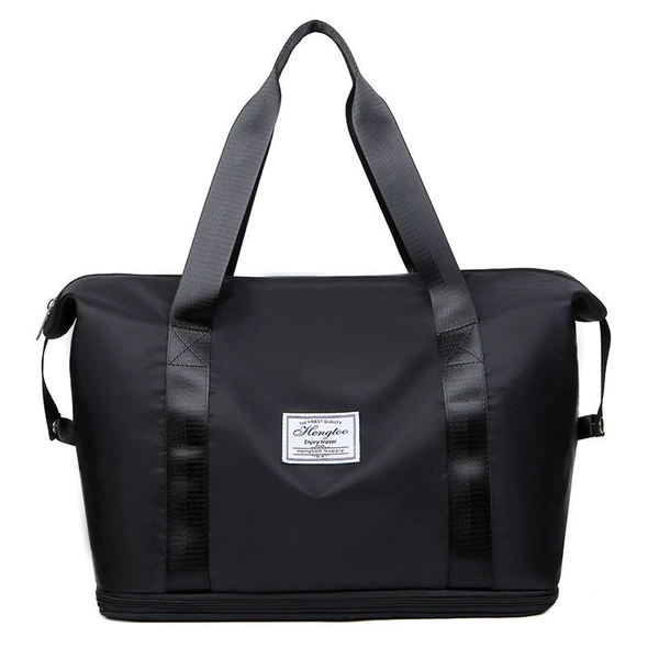 Black [dry and wet separation+bottom can be extended+back pocket]