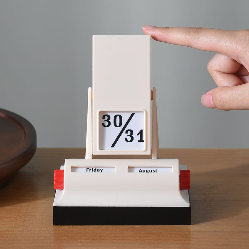 クリエイティブフリップ永久カレンダーアクティビティカレンダーデスクトップライト高級小さな装飾品2025デザイン卓上カレンダーホリデーギフト|undefined