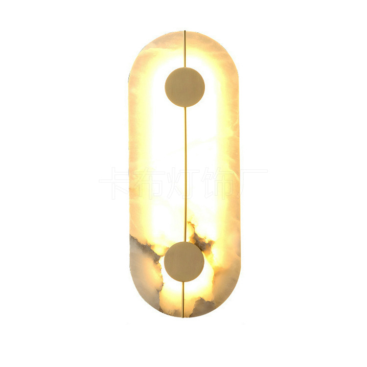 Diseño creativo lámpara de pared moderna faro de fondo decoración de pared cabecera dormitorio bronce lámpara de pared creativa fondo ligero cama minimalista
