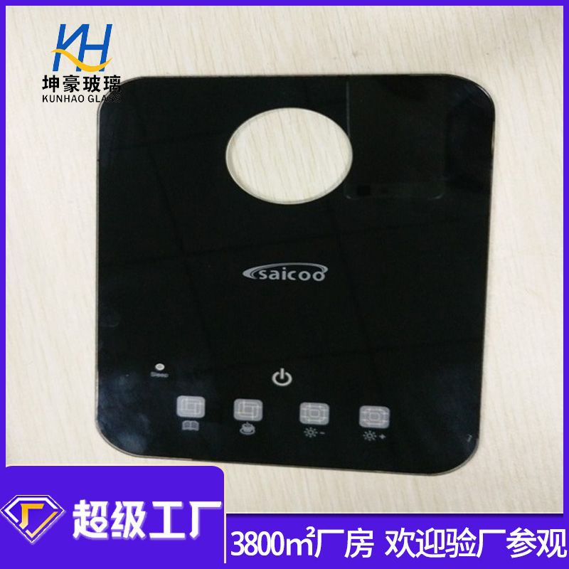 专业生产4mm物理钢化玻璃 小家电触摸玻璃面板钢化玻璃面板加工