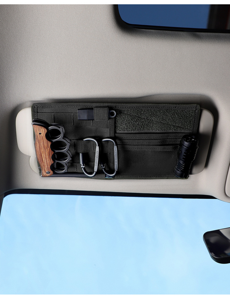 Car sun visor multifunctional certificate storage clip car sun shield glasses business card bill storage bag