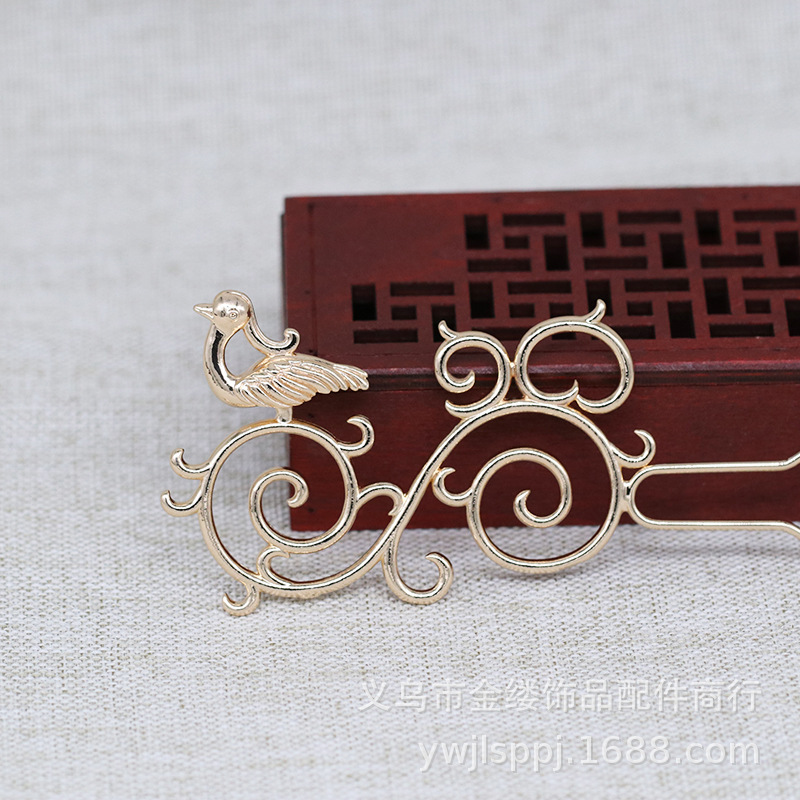 Yiwu gold ray color copper gold-plated DIY brushed bird U-shaped hairpin hair fork headdress accessories Xiuhe B3301 Yiwu gold ray color copper gold-plated DIY brushed bird U-shaped hairpin hair fork headdress accessories Xiuhe B3301