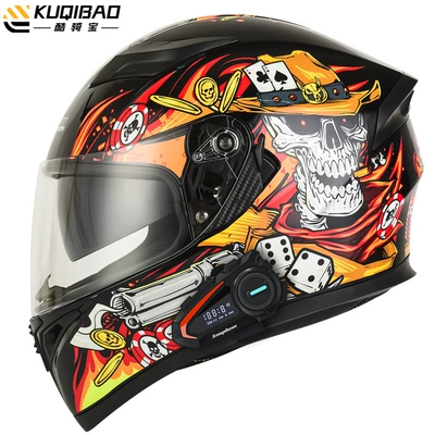 Safety Gray 3C Certification, Motosiklet kaskı (dəbilqə) - musketeer-red-with-k20-bluetooth-m