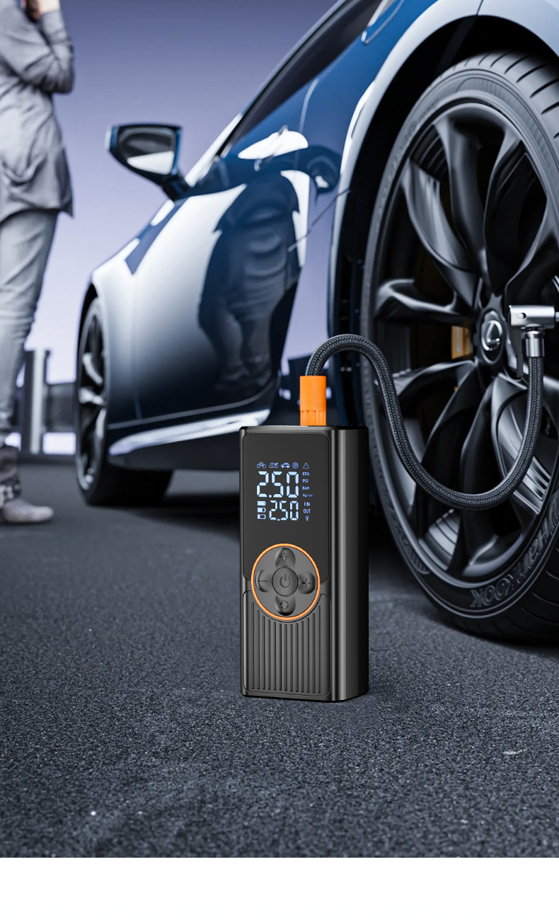 Cross-border dedicated to wireless car air pump portable pump car tire automatic high pressure fast inflation treasure