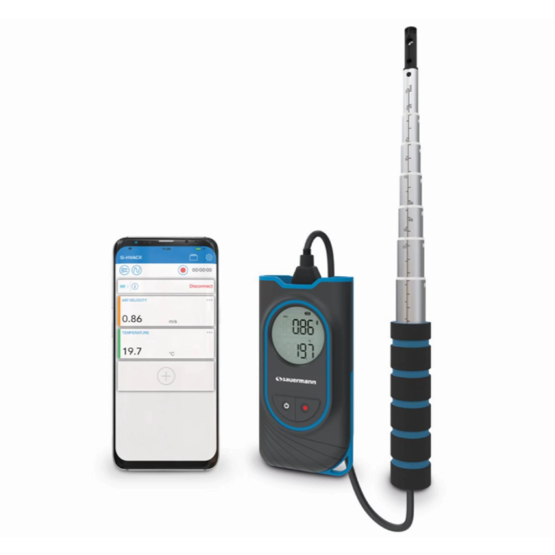 Sorman sauermann SI-VH3 горячий анемометр (0 м/с ~ 30 м/с)