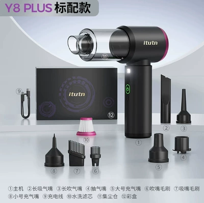 Tozsoranlar Y8Plus Mini Car Super - y8plus-black-and-purple-standard-version-13000pa-high-suction-power-full-set-of-accessories-washable-filter-element1