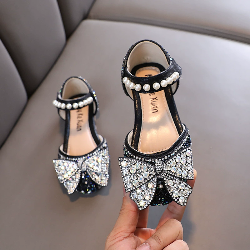 Shoes girl's for princess for leather shoes, sandals, autumn, trend of season