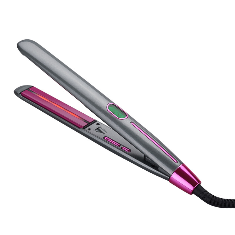 Venta caliente transfronteriza anión infrarrojo recto curling de doble uso plancha de pelo de cerámica multifunción peluquería peinado Pelo Rizado pelo liso