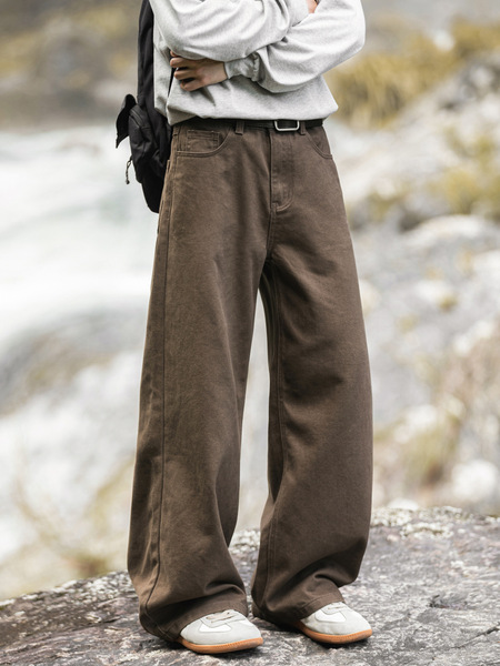 Travel autumn cotton retro trousers