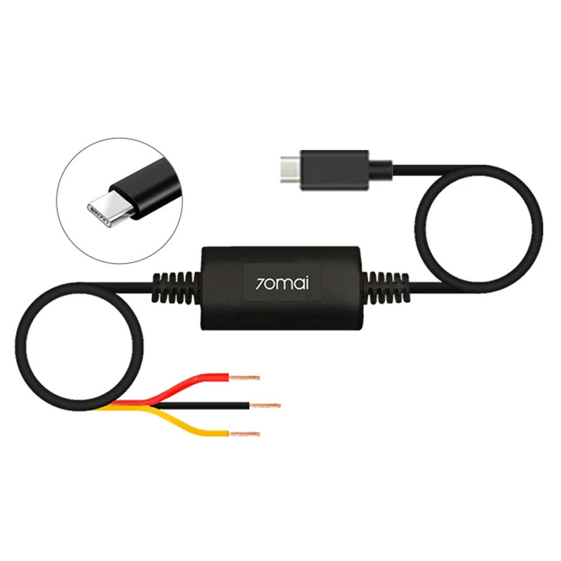 70Mai Parking Monitoring Cable Up03 Car Power Splitter Dashcam Voltage Reducer Cable Battery Power Extraction Accessories