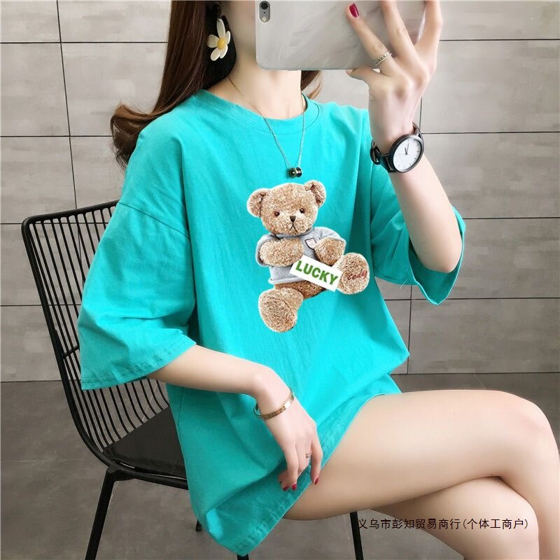 Maternity Wear Summer Cotton Short-Sleeved T-Shirt for Women Plus Size Medium-Length Loose 2021 New Style Belly-Covering Top Maternity Wear Summer Cotton Short-Sleeved T-Shirt for Women Plus Size Medium-Length Loose 2021 New Style Belly-Covering Top