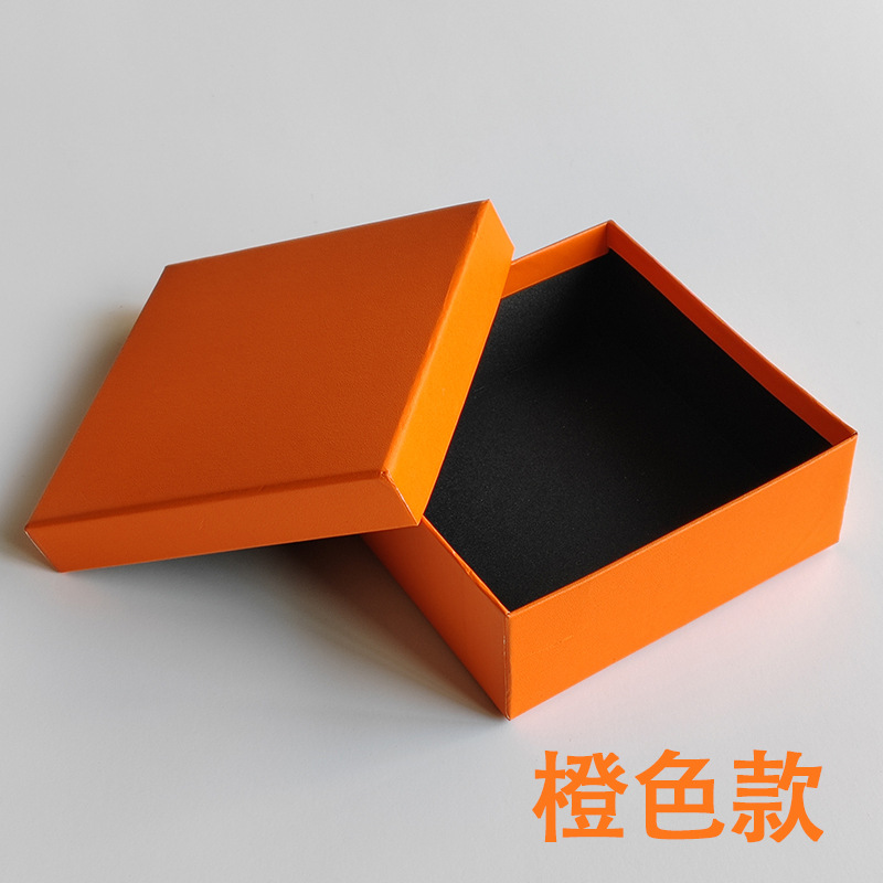 Caja de cinturón universal cubierta negra caja de cartón embalaje caja de regalo cuadrado dorado boutique caja de cinturón al por mayor