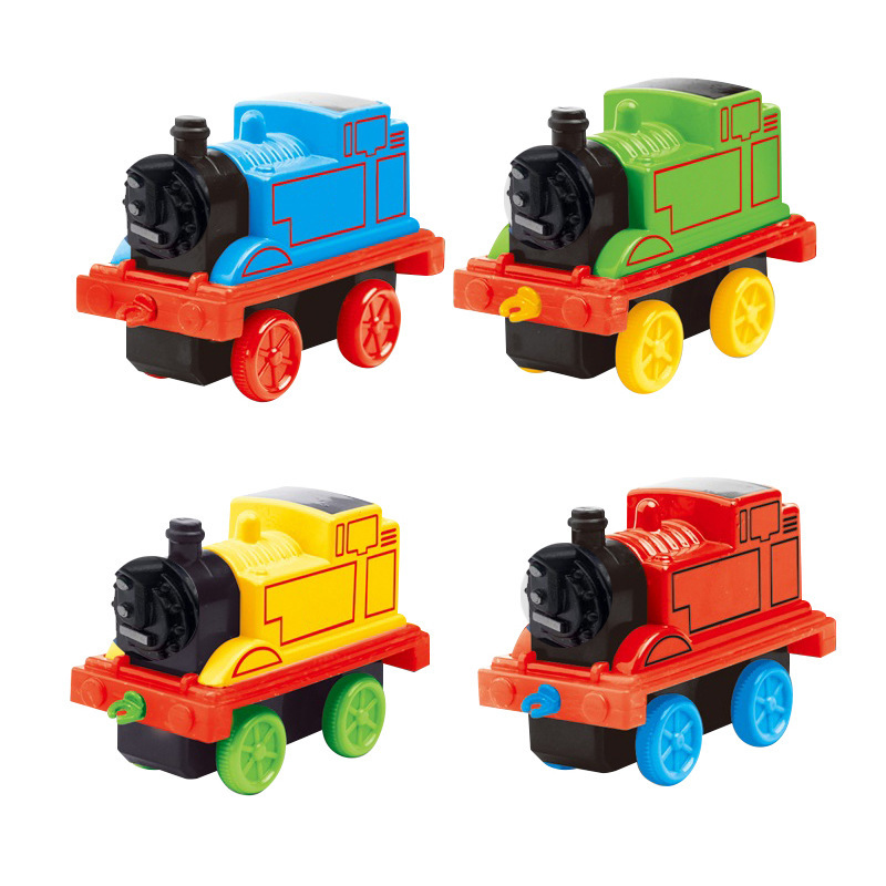 Alloy Toy Car Model Locomotive Pull-Back Car Artificial Kidsren's Toy Car Ornaments Boutique Machine Accessories
