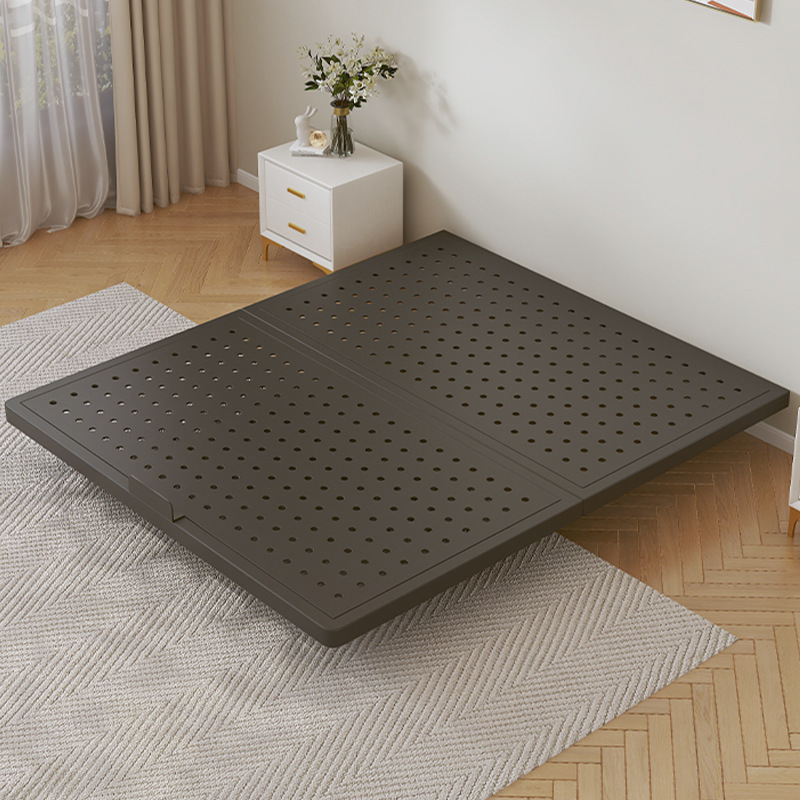 2026 New Model Carbon Steel Floating Bed for Master Bedroom, Double Bed for Rental Housing, Steel Frame Perforated Iron Bed Without Headboard 2026 New Model Carbon Steel Floating Bed for Master Bedroom, Double Bed for Rental Housing, Steel Frame Perforated Iron Bed Without Headboard