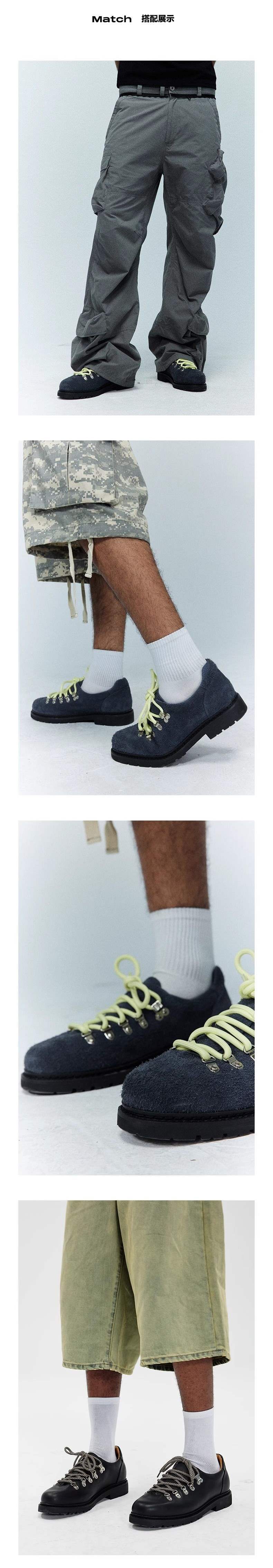 ShoeVault Casual Hiking Derby Men, Street Suede Trendy Men's Shoes, British Style 2025 New Round Toe Leather Shoes For Men_voghion.com