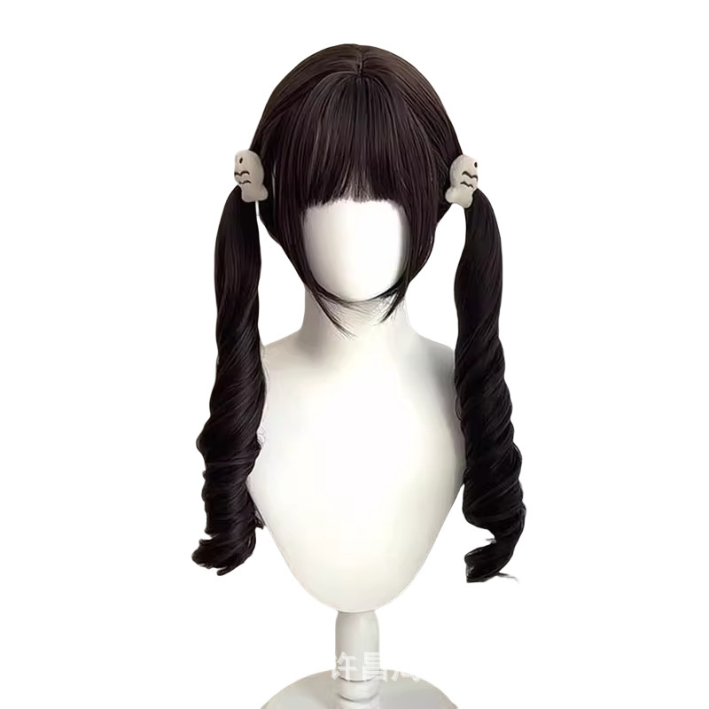少羅双馬尾かつら女長髪かわいい妹lolita日系長巻きJKシミュレーション全頭セット式|undefined