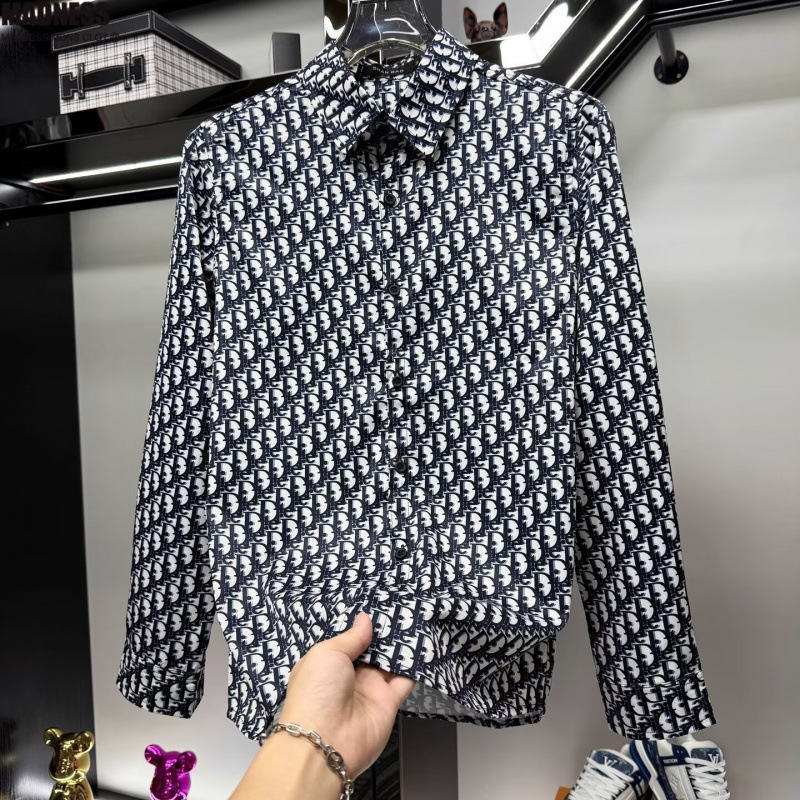 Stylish long-sleeved shirt for men, Korean-style trendy niche floral shirt, ins cool Hong Kong-style retro top Stylish long-sleeved shirt for men, Korean-style trendy niche floral shirt, ins cool Hong Kong-style retro top