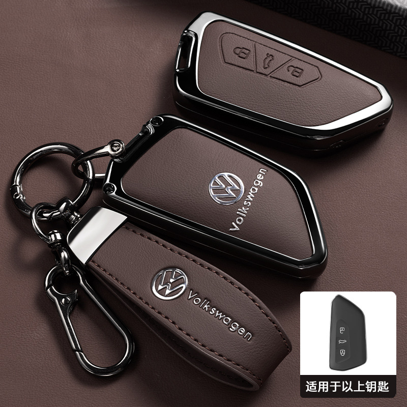 D 모델 싱글 쉘 모카 브라운 + 자동차 로고 로프