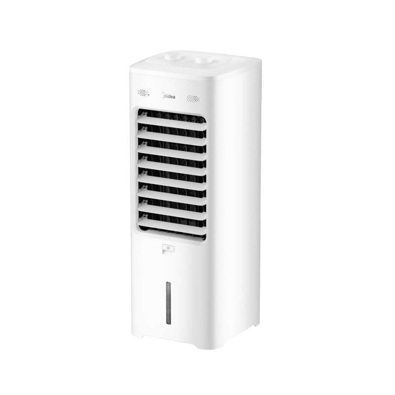 Midea Air Conditioning Fan Cooling Fan 5.5-Liter Large Water Tank 3-Speed Oscillation Aai10Yf Mechanical Remote Control Dual-Use Ac Power