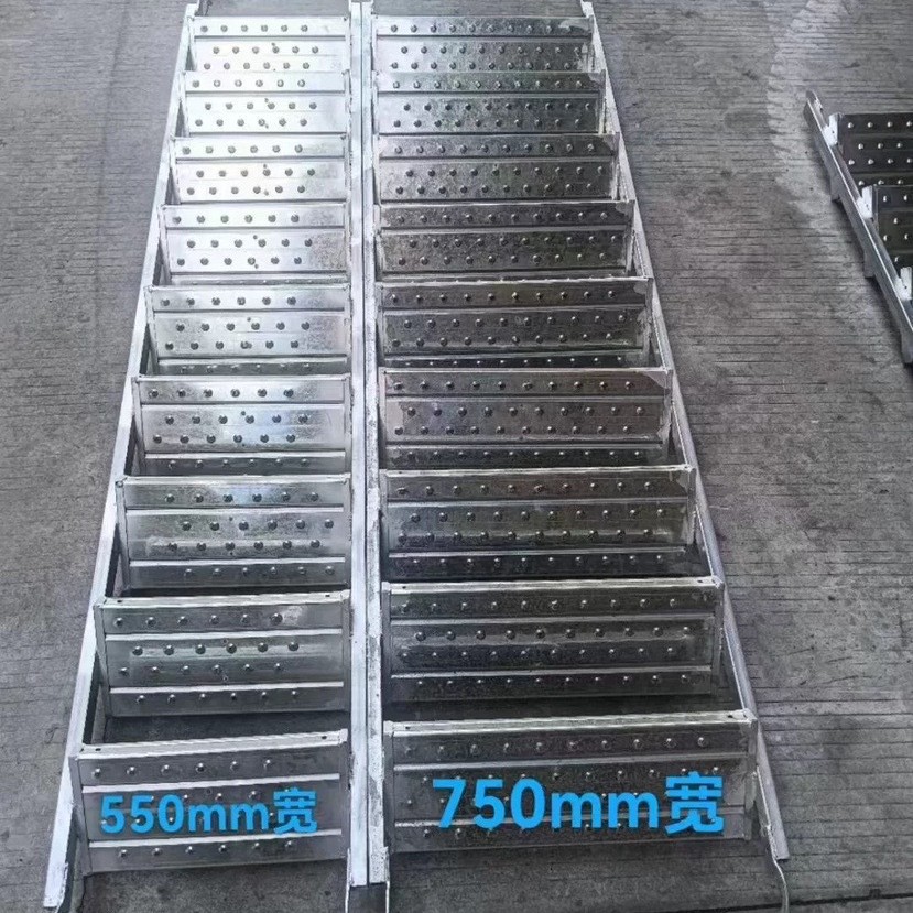 桥梁施工梯盘扣外架楼梯镀锌挂钩钢梯阁楼爬梯脚手架内部爬梯