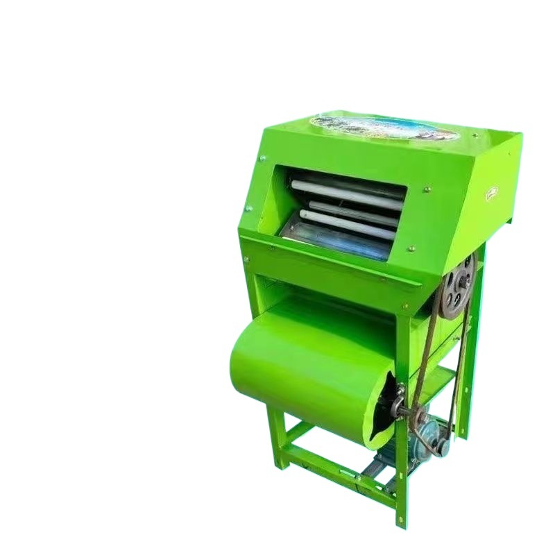 Máquina de cosecha de maní doméstica pequeña trituradora de cosecha de maní de tres separaciones máquina de batida de maní seca y húmeda