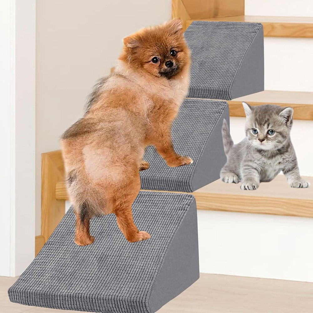 Customized Amazon-Style Stair Sponge Module Ramp with Non-Slip Bottom for Small Cats and Dogs, Pet Assist Steps