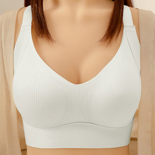Qin Cross-Border Intimates for Women with Big Breasts, Anti-Sagging, Large Size Adjustable, Seamless Breast-Retracting Women's Bra