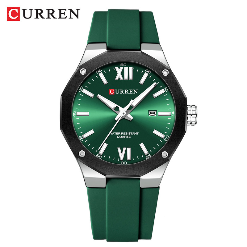 CURREN/Crane 8465 neutral tape waterproof watch large dial calendar men's watch couples watch sports CURREN/Crane 8465 neutral tape waterproof watch large dial calendar men's watch couples watch sports