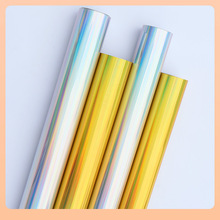 加厚七彩金银色炫彩反光车贴电脑刻字膜镭射纸不干胶墙车即时贴纸