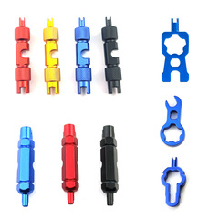 French valve core tool aluminum alloy American valve wrench bicycle French valve accessories tire tube tire extension removal
