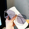 Sunglasses, sun protection cream, square glasses solar-powered, 2022 collection, Korean style, UF-protection, fitted