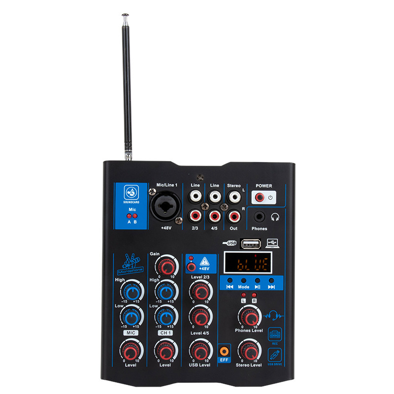 Computer recording karaoke live small home KTV with dual microphone, Bluetooth, with reverb effect, mixer