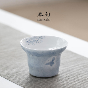 Hand-Painted Butterfly Tea Leaf Strainer Tea Filter Tea Set Tea Accessories Tea Separator Tea Strainer