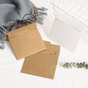 粤洋 Новый пакет CD Square Convelope Kraft Paper Back 250g Белый пакет диска DJ SET COLUDED HESSE DISC