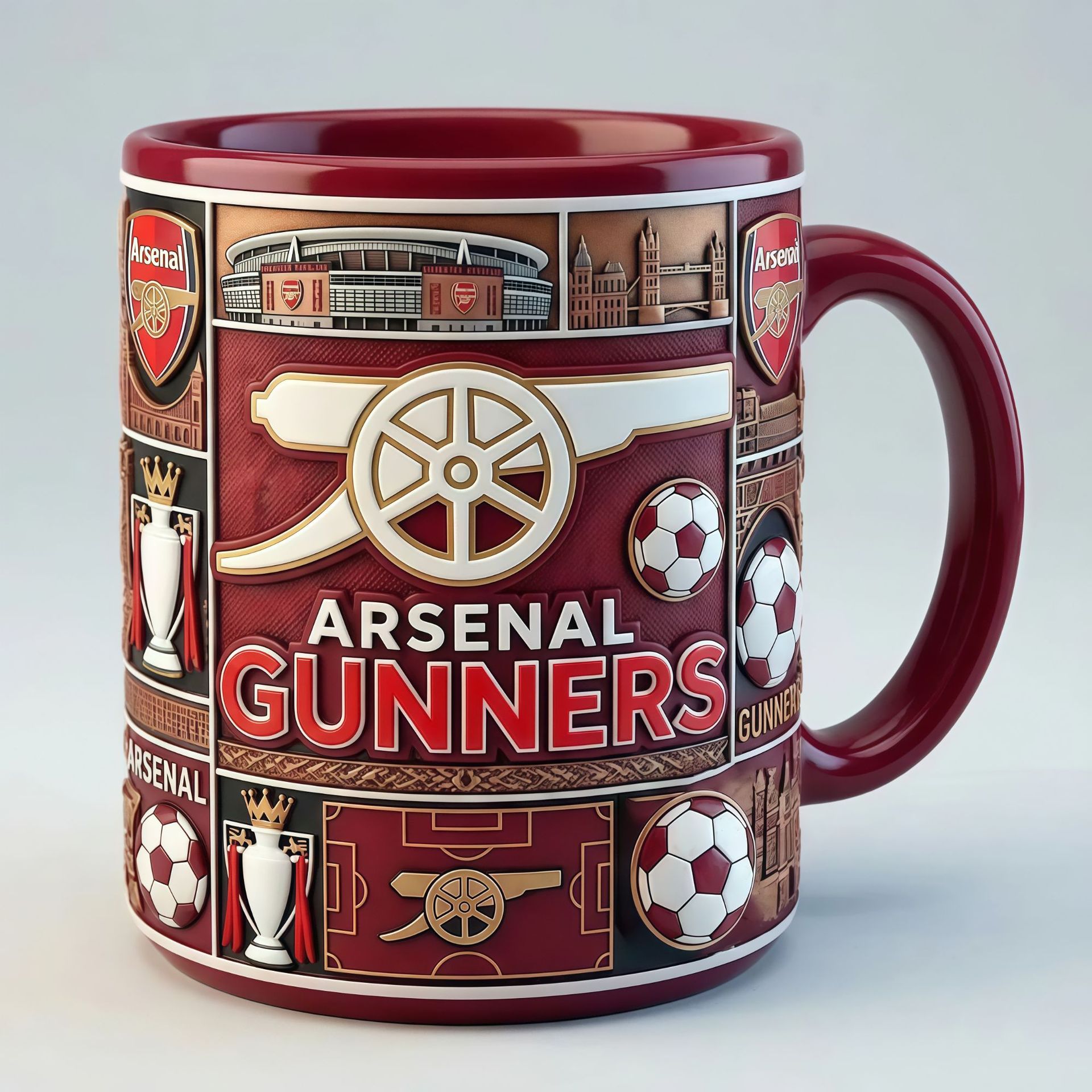 Nuevas tazas transfronterizas de tazas de café equipos de fútbol Manchester City Tottenham Chelsea marionetas rey taza de agua