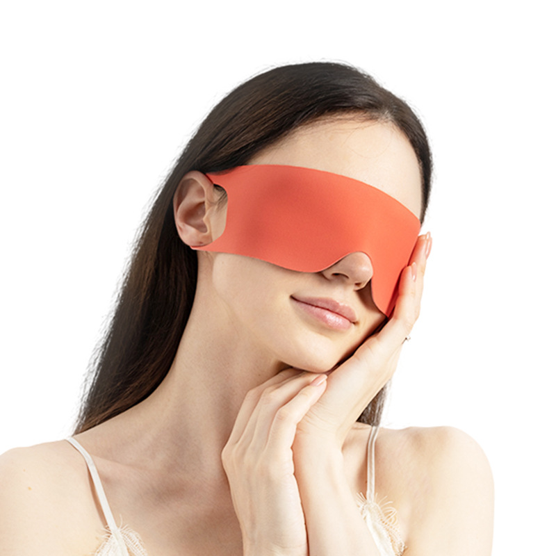 Nuevo producto ligero y delgado de una sola pieza de cápsula de ojos colgando de orejas sombreante no compresión de los ojos viajes aéreos almuerzo sueño protector de ojos