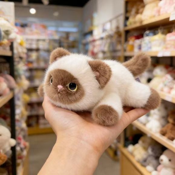 Very Cute Fragrant Soft Magnetic Siamese Cat Plush Toy Doll Blue-Eyed Adorable Cat Fridge Magnet Very Cute Fragrant Soft Magnetic Siamese Cat Plush Toy Doll Blue-Eyed Adorable Cat Fridge Magnet